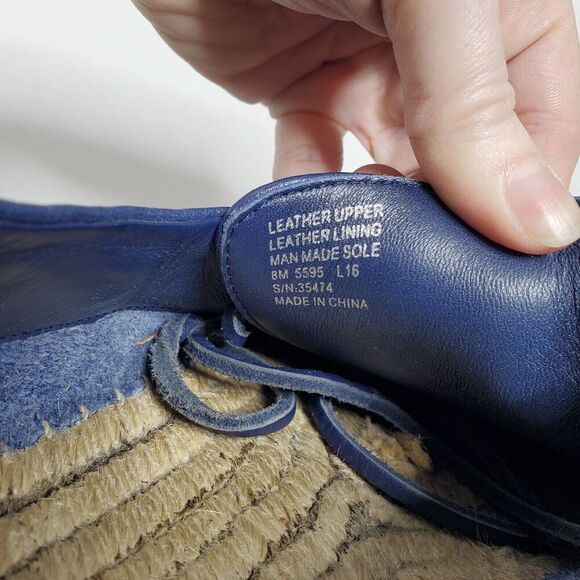 Tory Burch Skipper Boat Navy Leather Non-Slip Shoe Size 8 $296 MSRP Womens - Picture 7 of 8